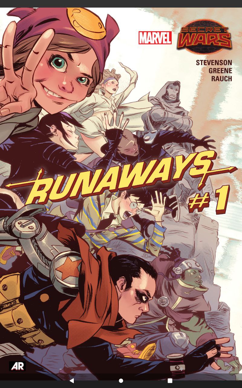 Portada ampliada de Runaways #