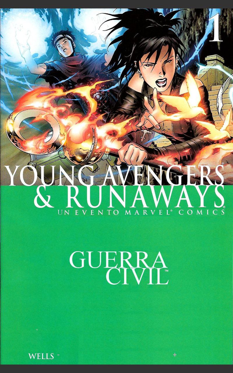 Portada ampliada de YOUNG AVENGERS & RUNAWAYS