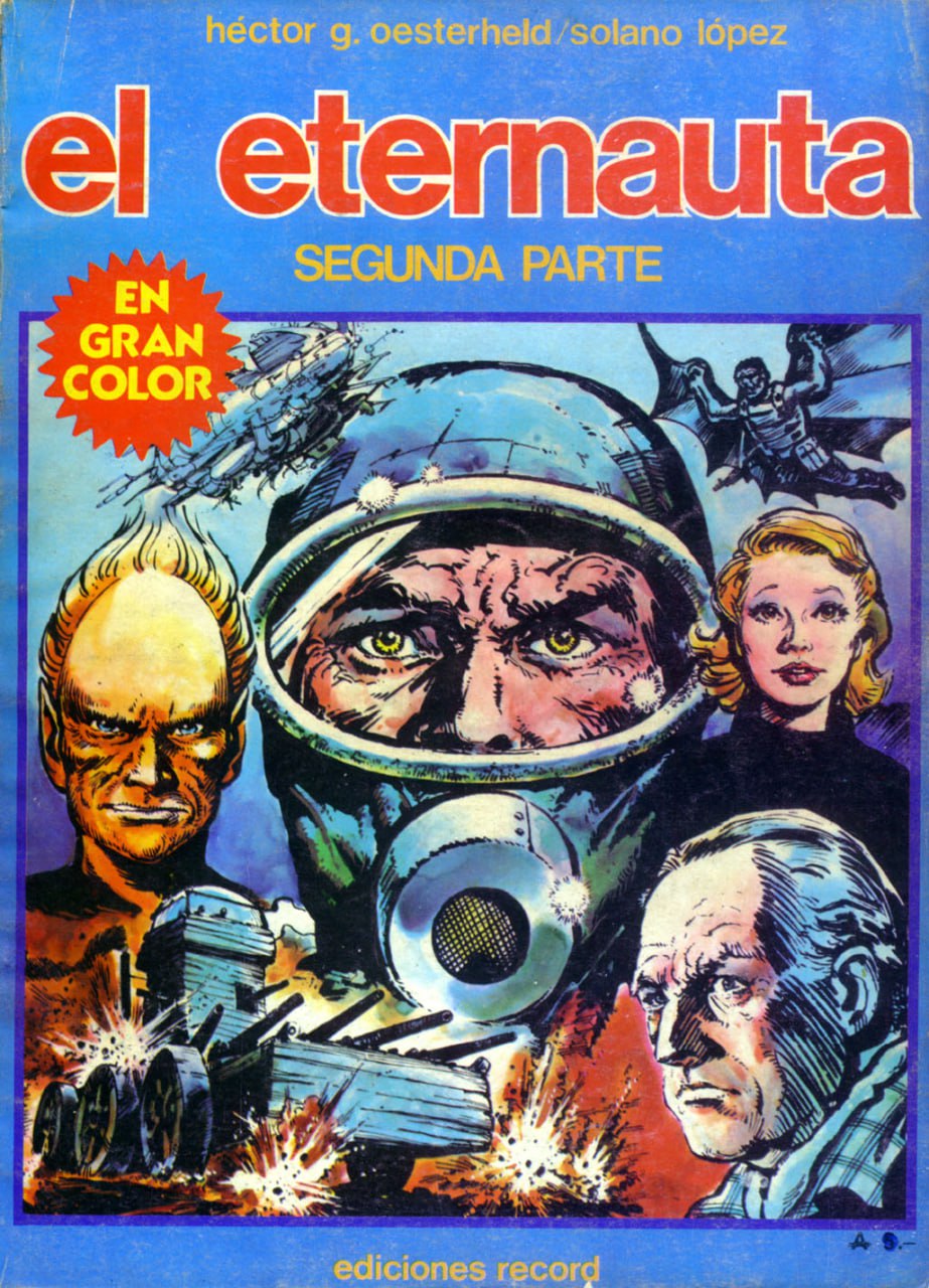 Portada ampliada de el eternauta