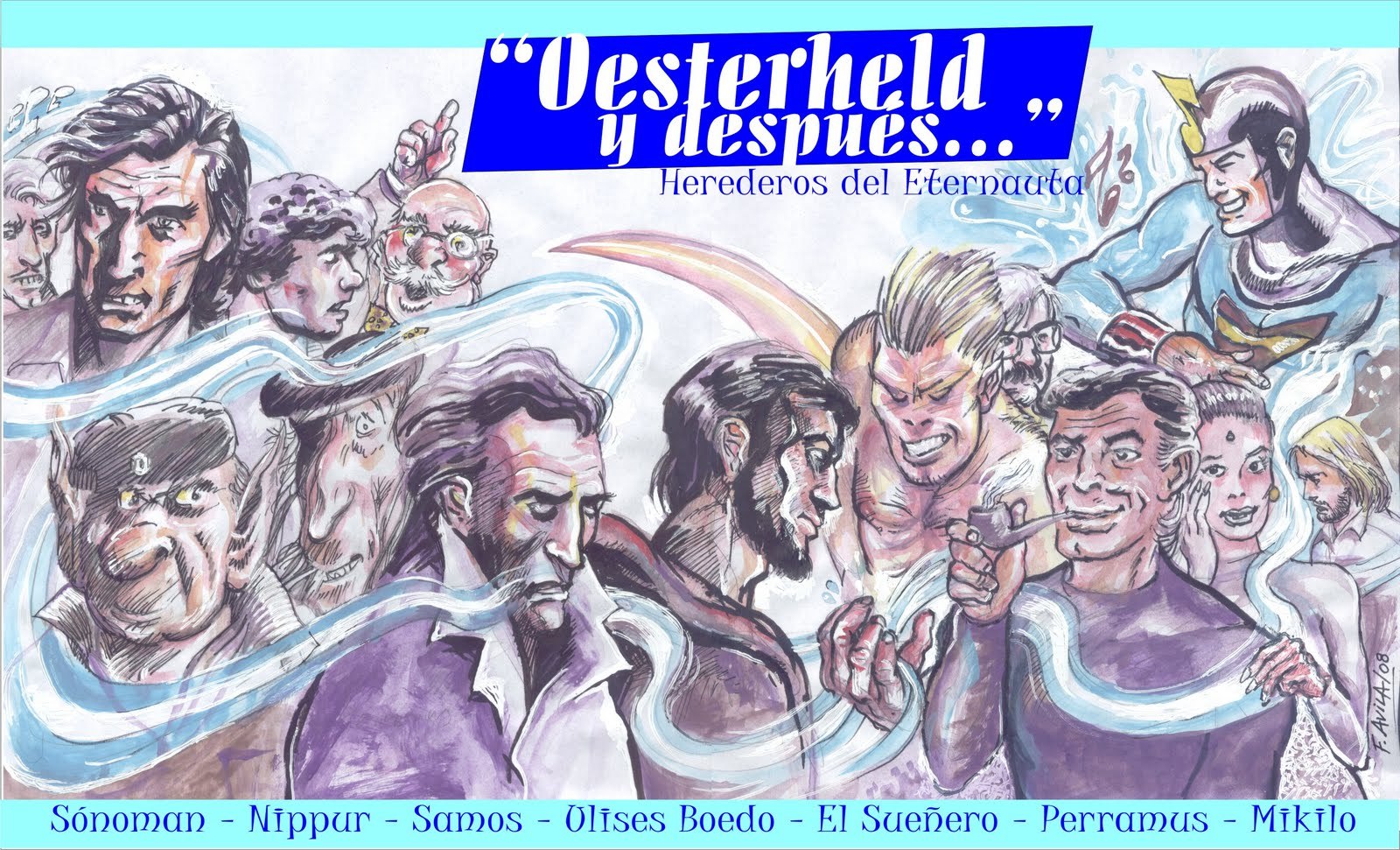 Portada ampliada de Vesterheld y despues...