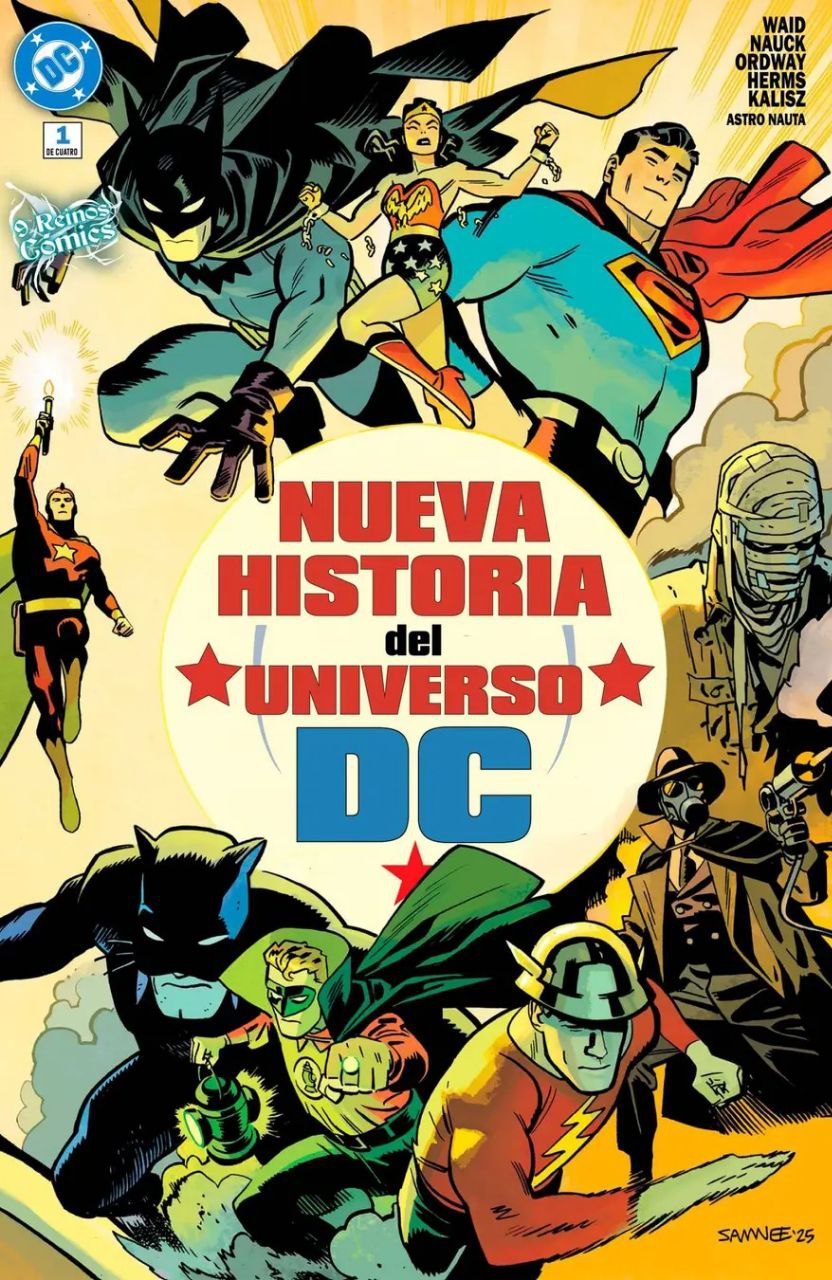 Portada ampliada de NUEVA HISTORIA del UNIVERSO DC