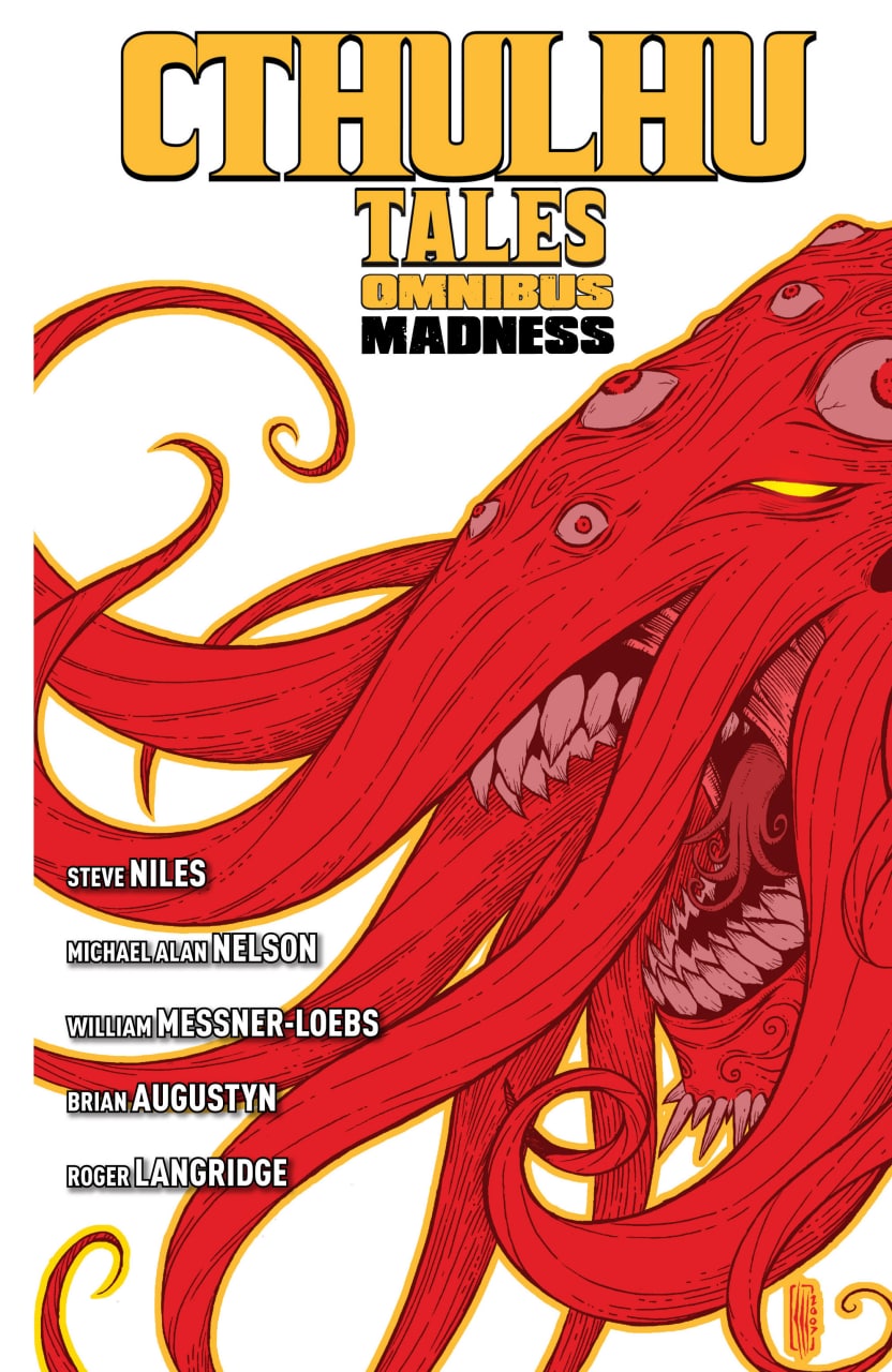 Portada ampliada de Cthulhu Tales Omnibus: Madness