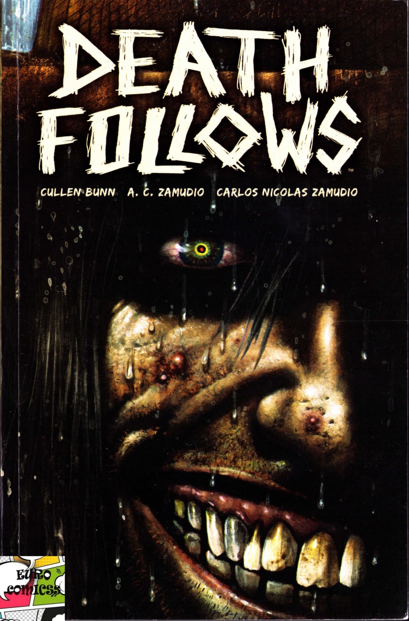 Portada ampliada de DEATH FOLLOWS