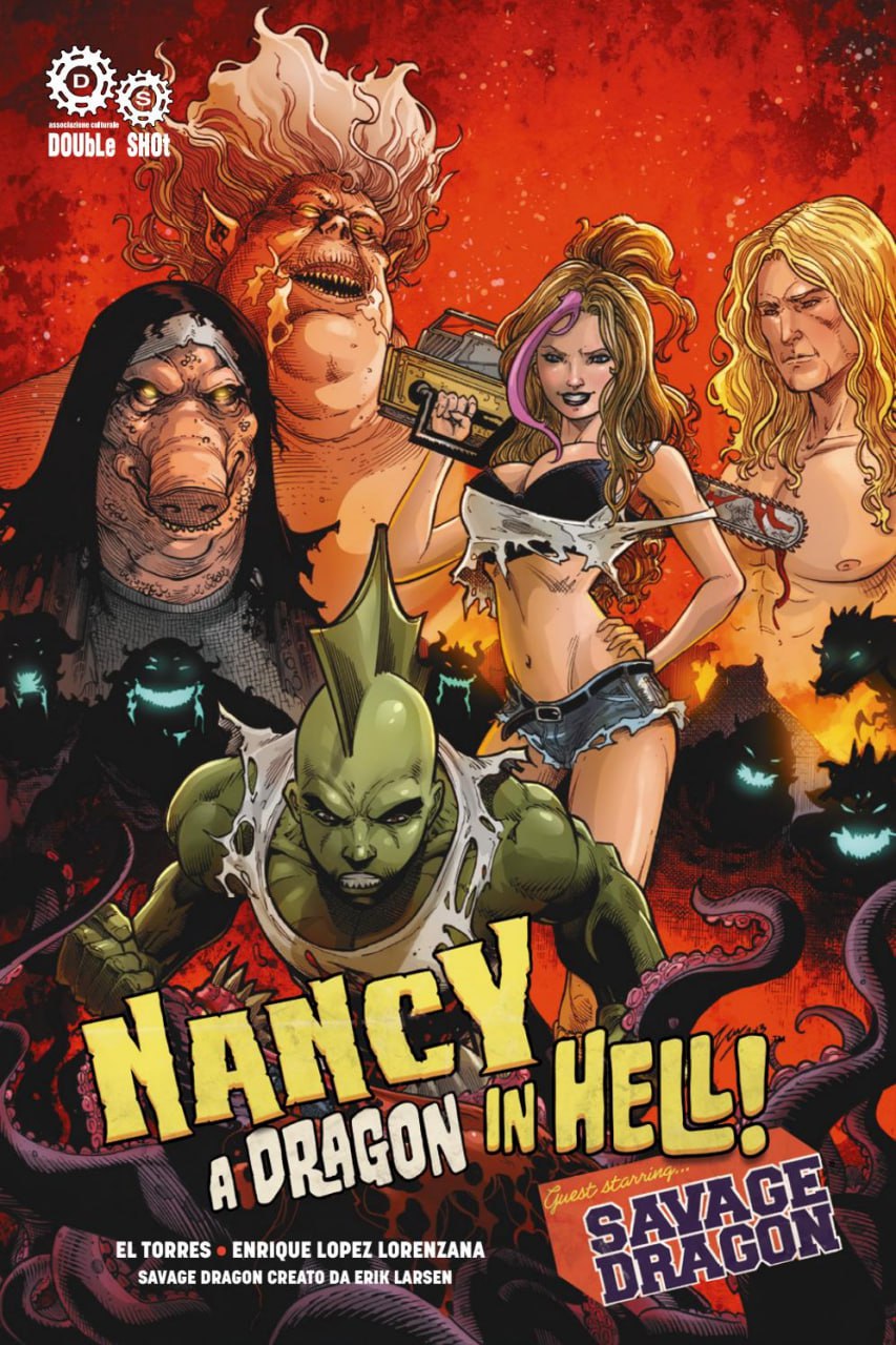 Portada ampliada de NANCY A DRAGON IN HELL!