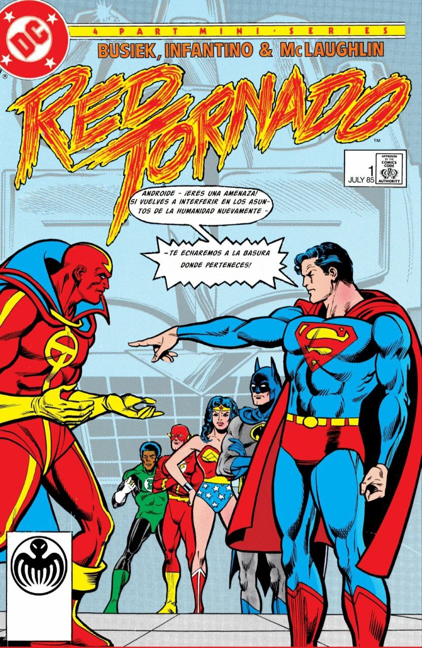 Portada ampliada de Red Tornado