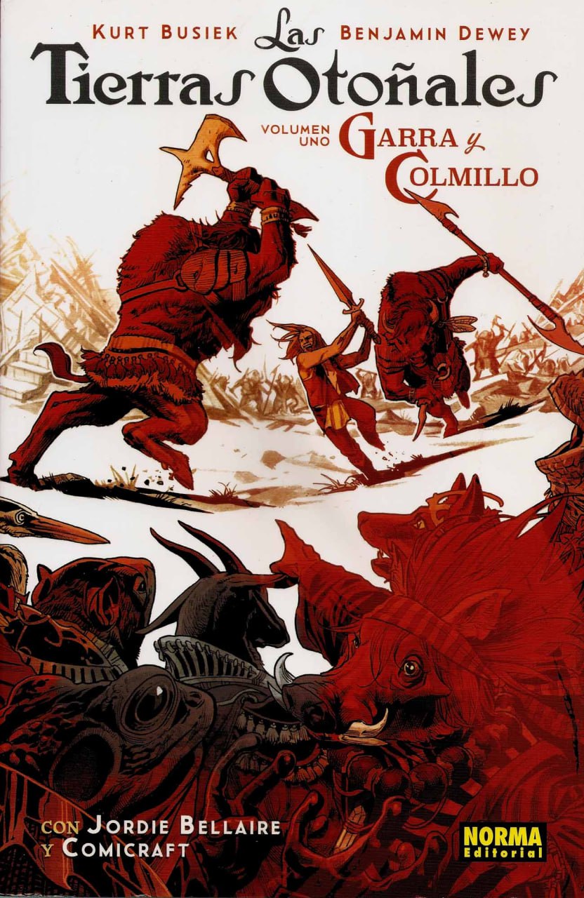 Portada ampliada de Tierras Otoñales Volumen Uno: Garra y Colmillo