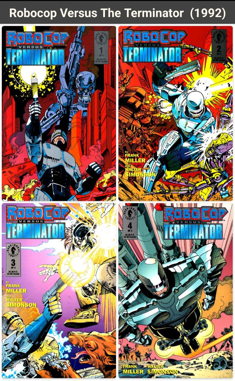 Portada ampliada de Robocop Versus The Terminator (1992)