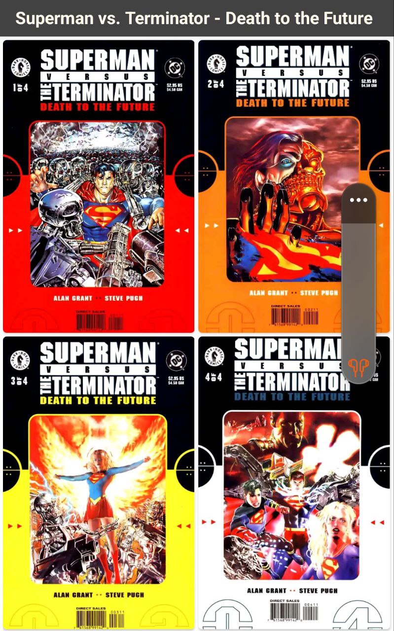 Portada ampliada de Superman vs. Terminator - Death to the Future