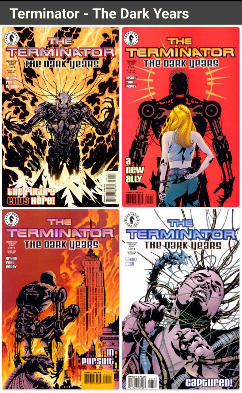 Portada ampliada de Terminator - The Dark Years