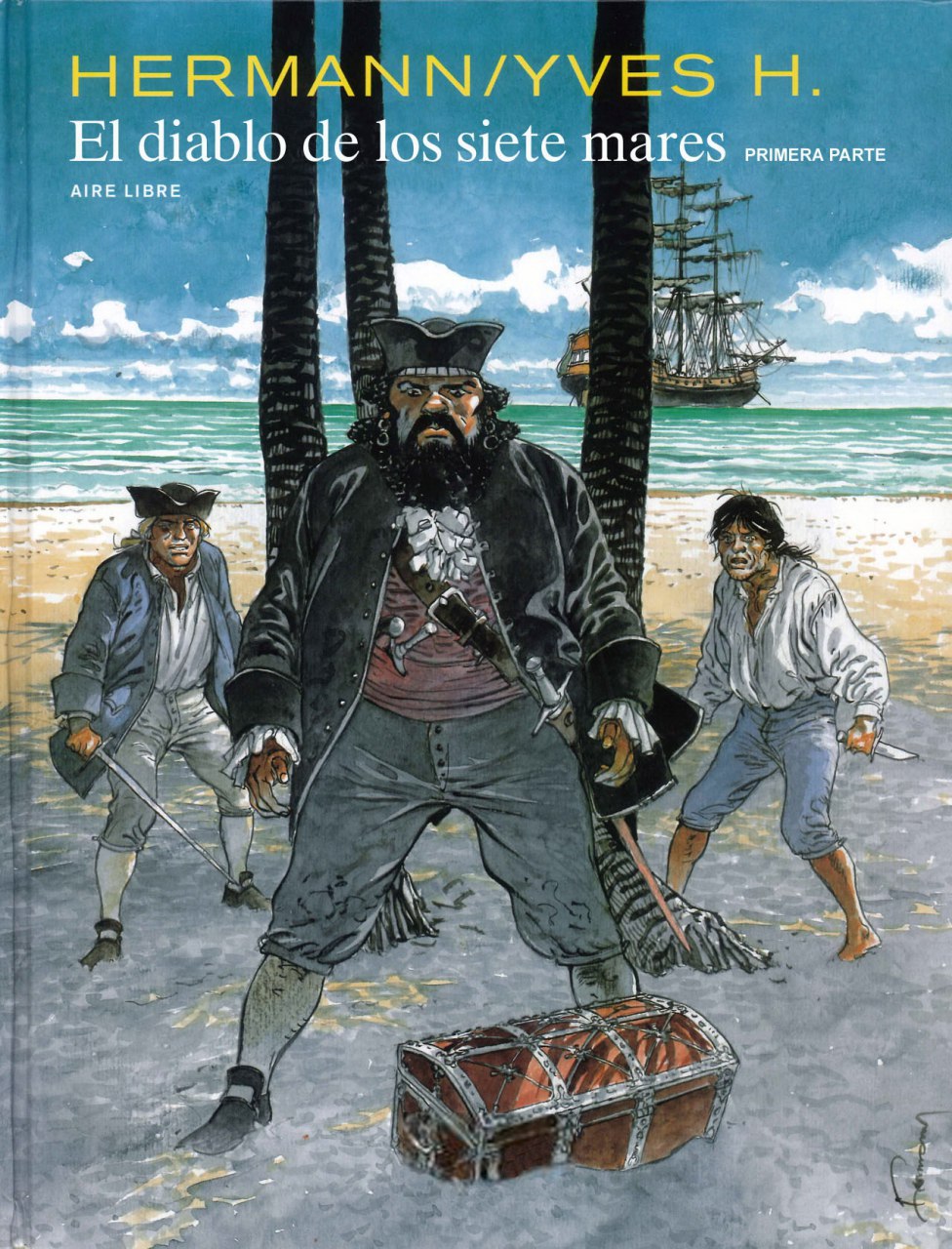 Portada ampliada de El diablo de los siete mares