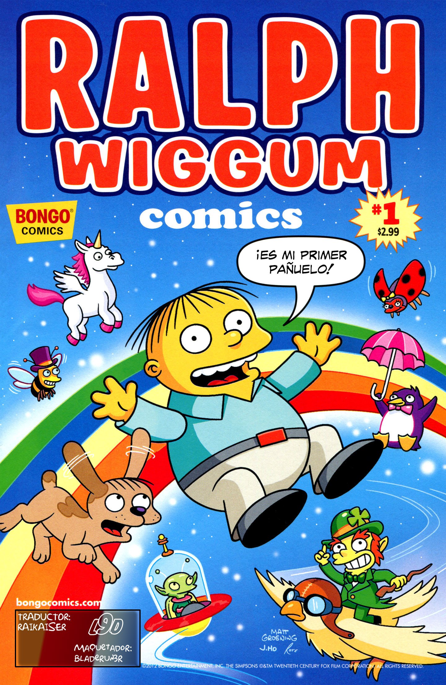 Portada ampliada de RALPH WIGGUM comics