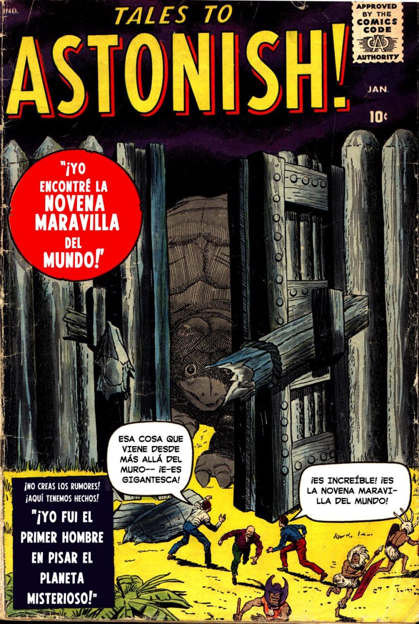 Portada ampliada de TALES TO ASTONISH!