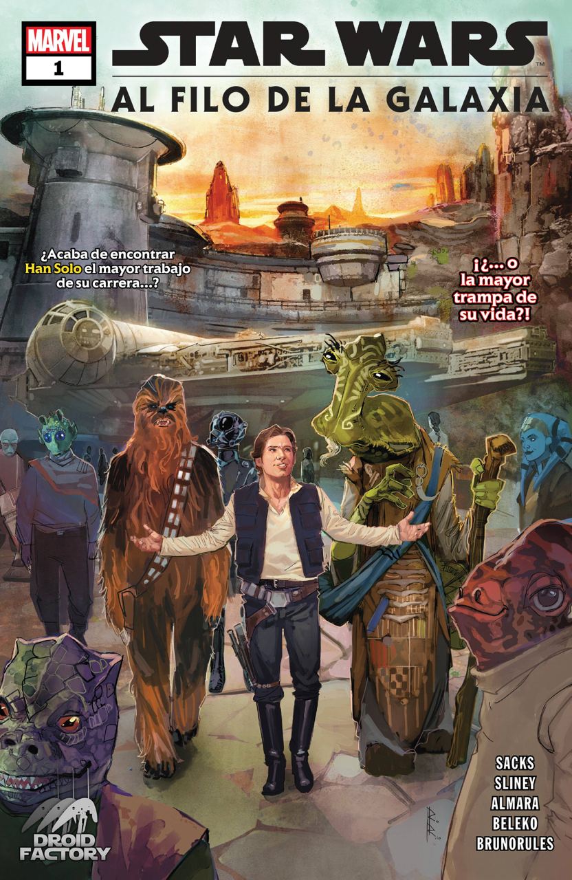 Portada ampliada de STAR WARS AL FILO DE LA GALAXIA