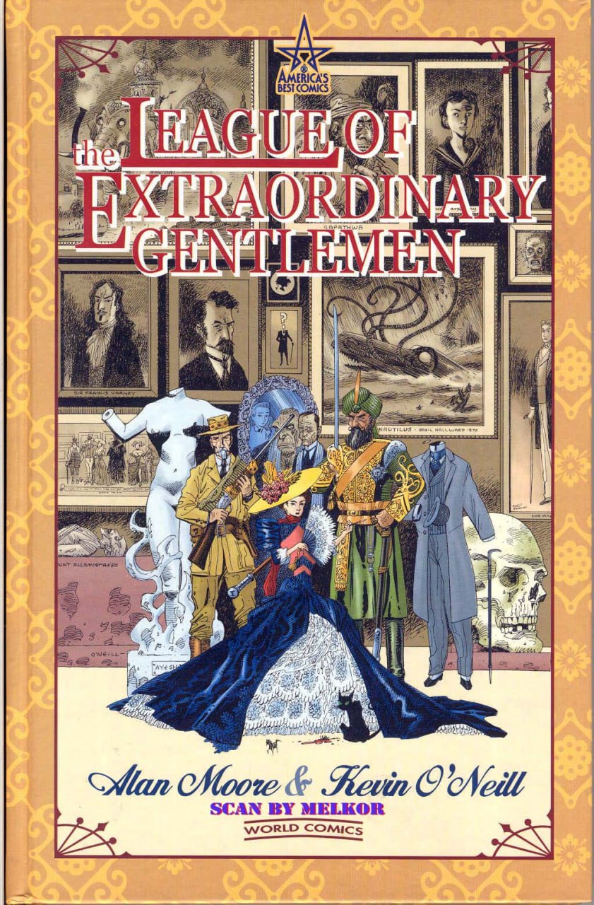 Portada ampliada de The League of Extraordinary Gentlemen