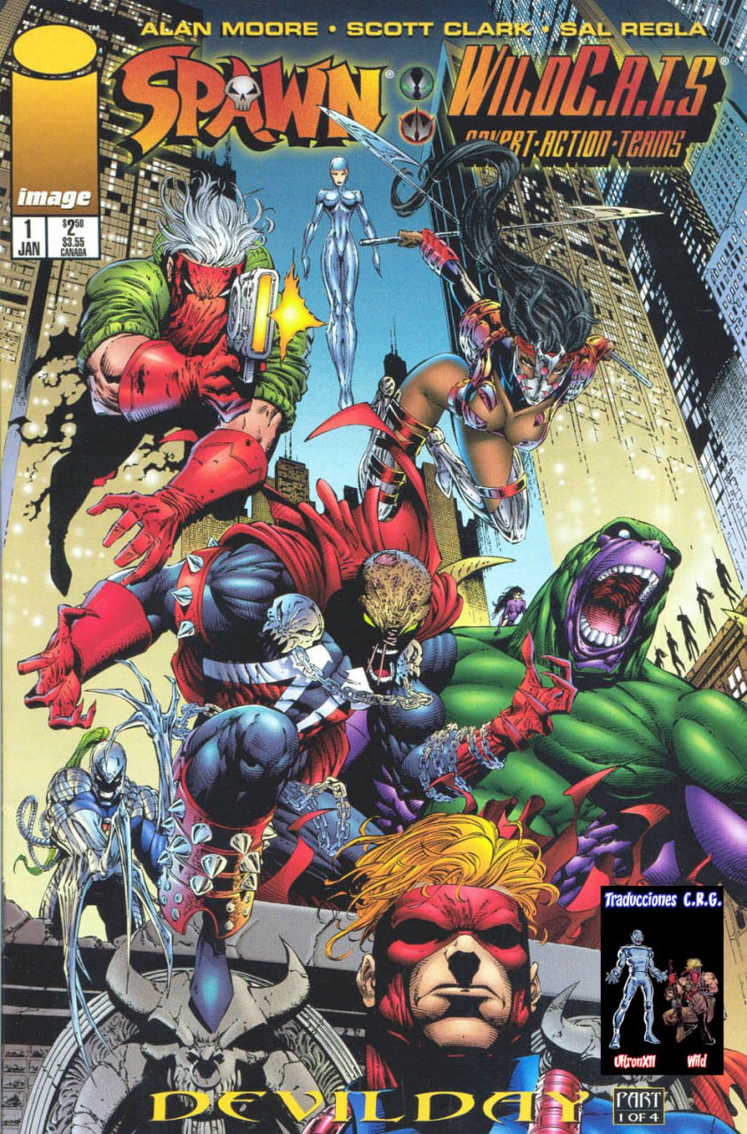 Portada ampliada de Spawn & Wildcats: Wildstorm