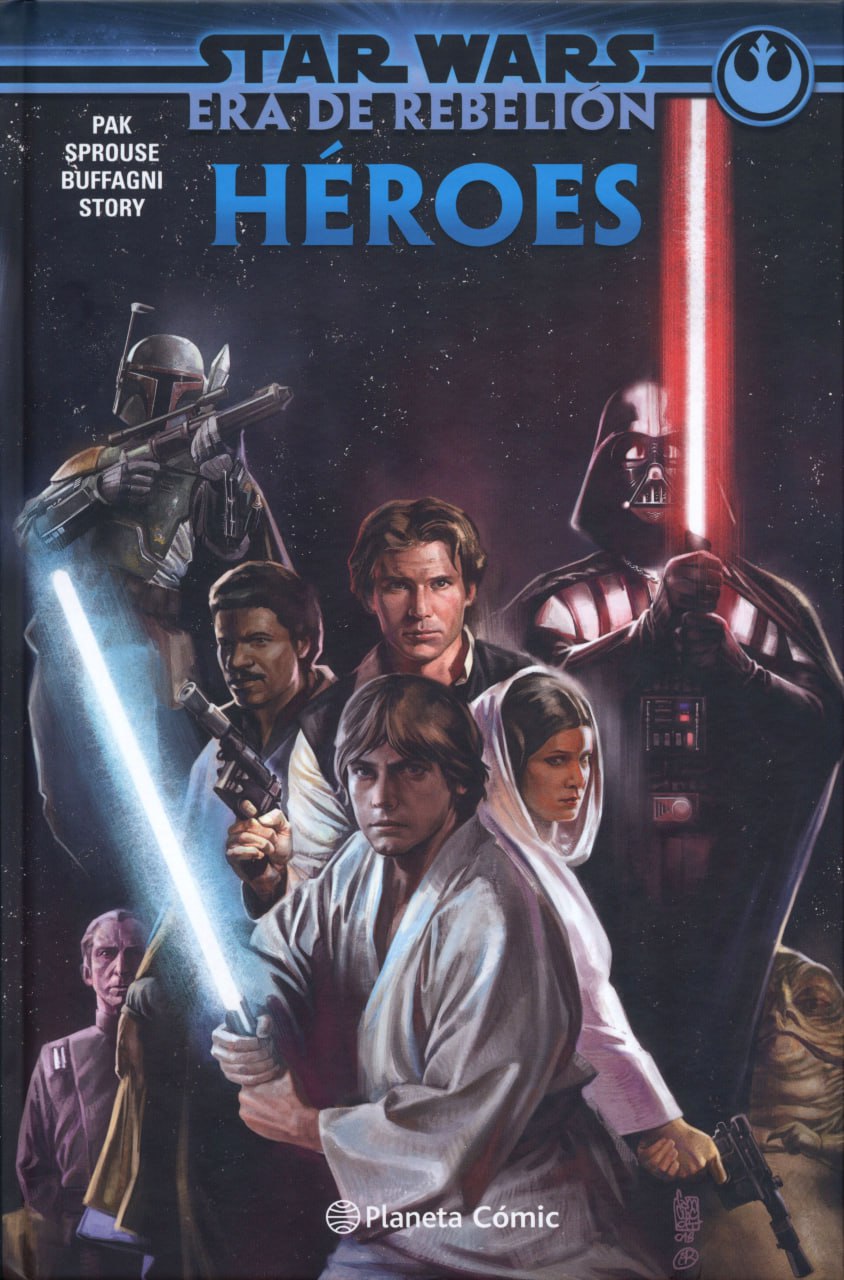 Portada ampliada de STAR WARS ERA DE REBELION HÉROES