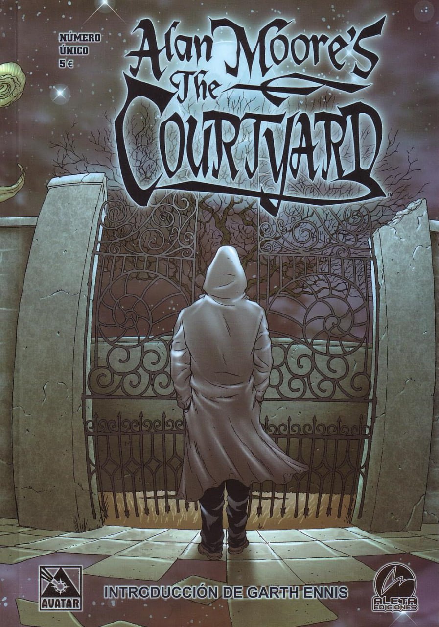 Portada ampliada de Alan Moore's The Courtyard