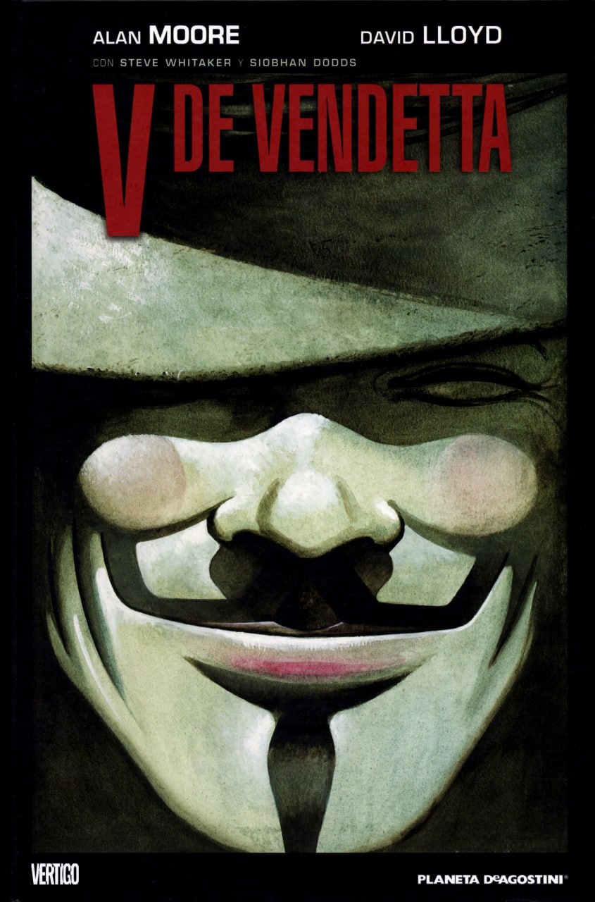 Portada ampliada de V DE VENDETTA