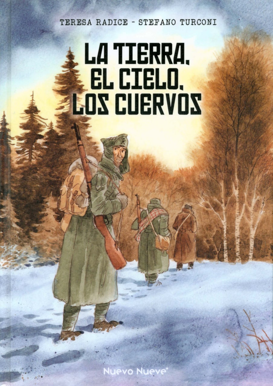 Portada ampliada de LA TIERRA, EL CIELO, LOS CUERVOS