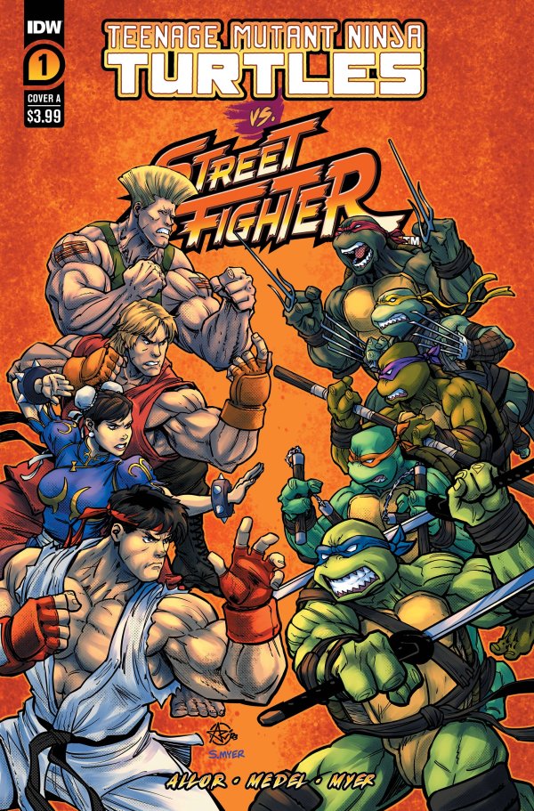 Portada ampliada de TEENAGE MUTANT NINJA TURTLES VS STREET FIGHTER
