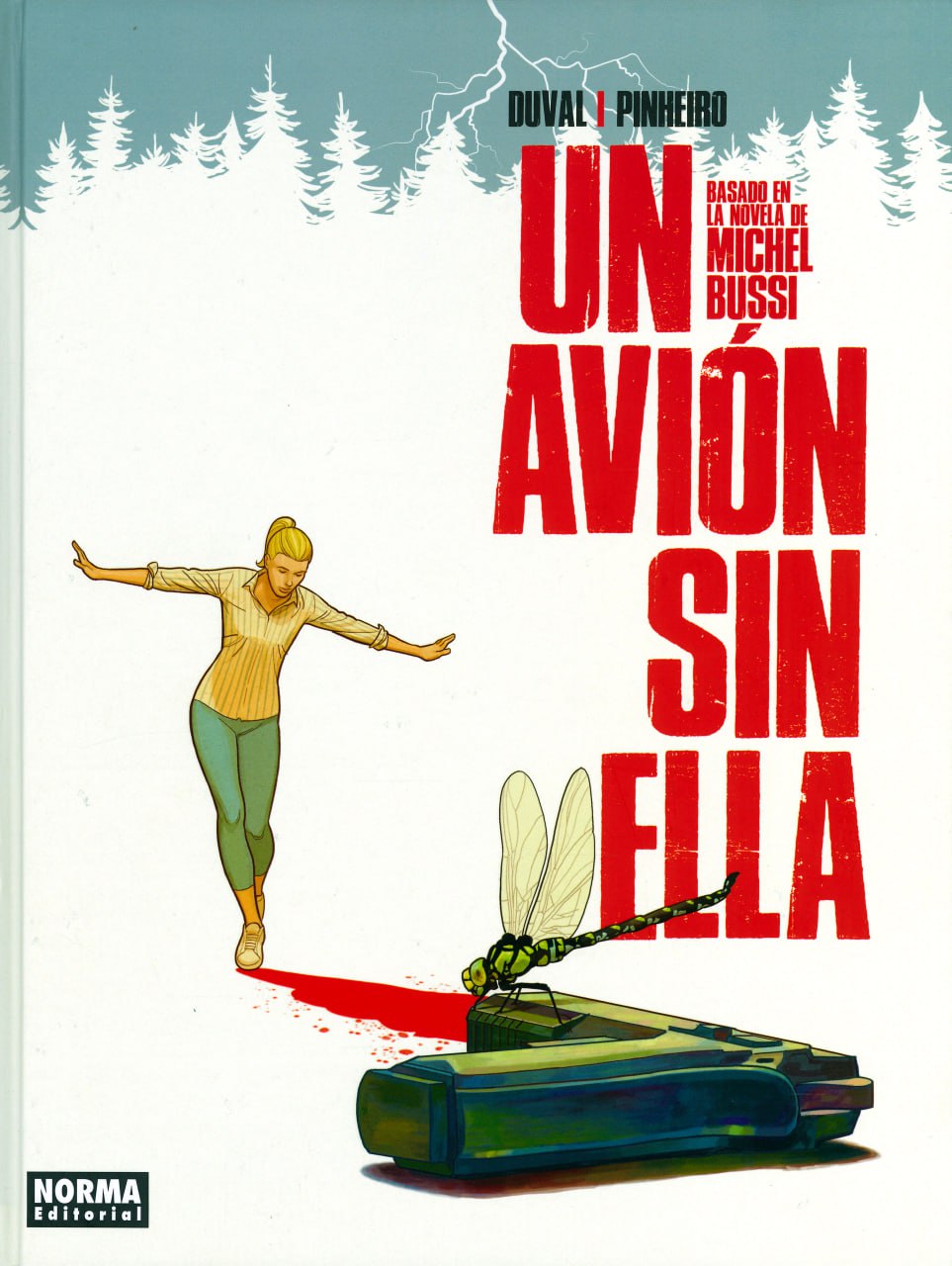 Portada ampliada de UN AVIÓN SIN ELLA