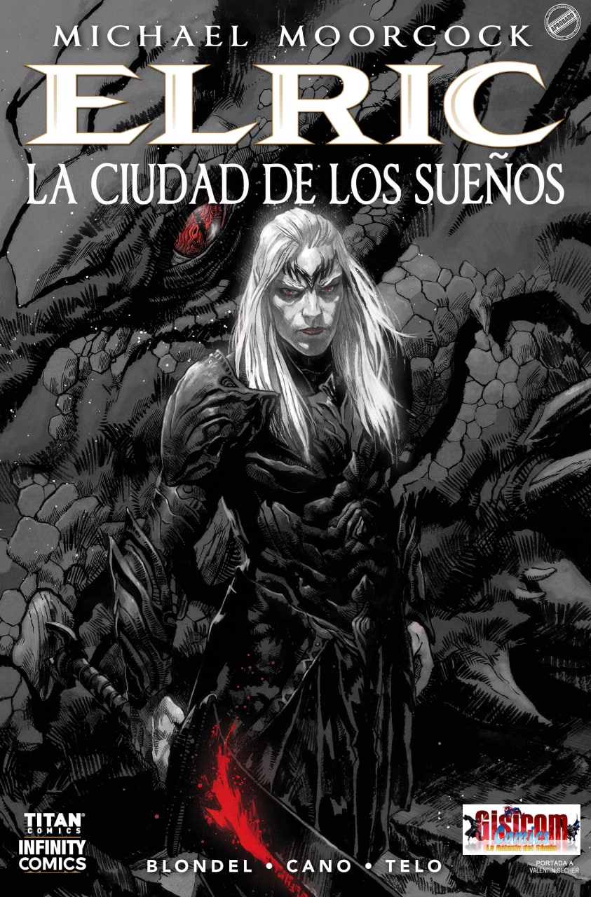 Portada ampliada de ELRIC LA CIUDAD DE LOS SUEÑOS