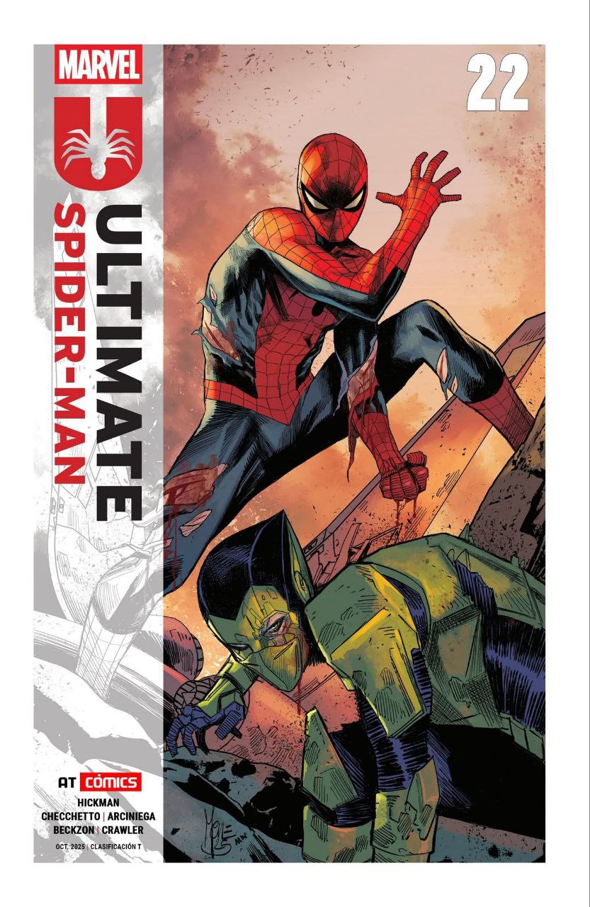 Portada ampliada de ULTIMATE SPIDER-MAN 22