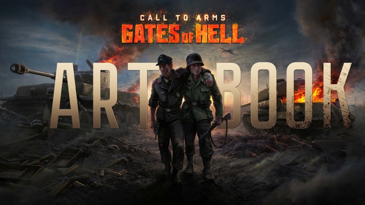 Portada ampliada de Call to Arms Gates of Hell Artbook