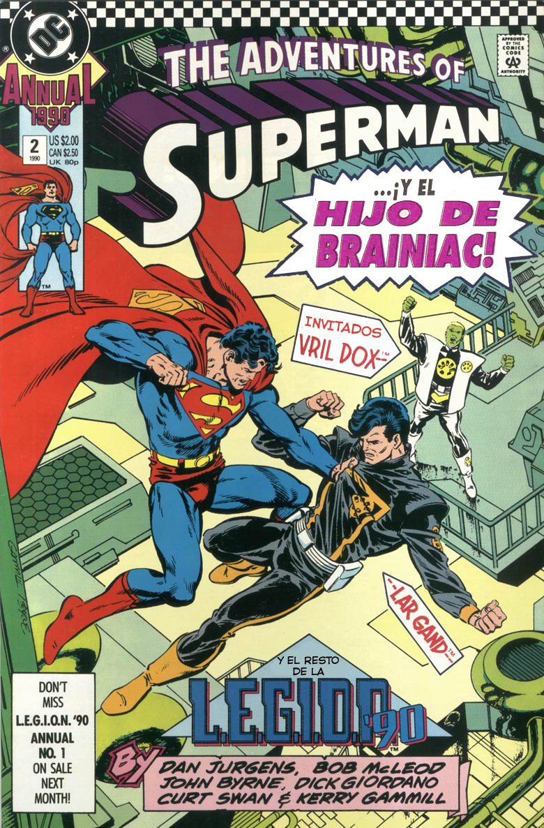 Portada ampliada de THE ADVENTURES OF SUPERMAN ...¡EL HIJO DE BRAINIAC!