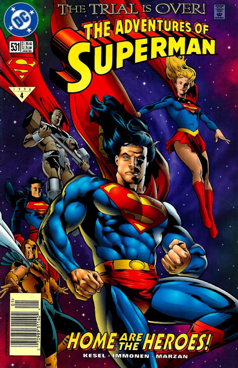 Portada ampliada de THE ADVENTURES OF SUPERMAN