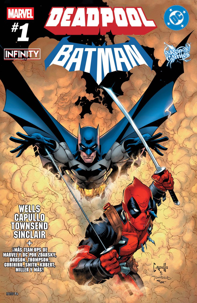 Portada ampliada de Deadpool Batman