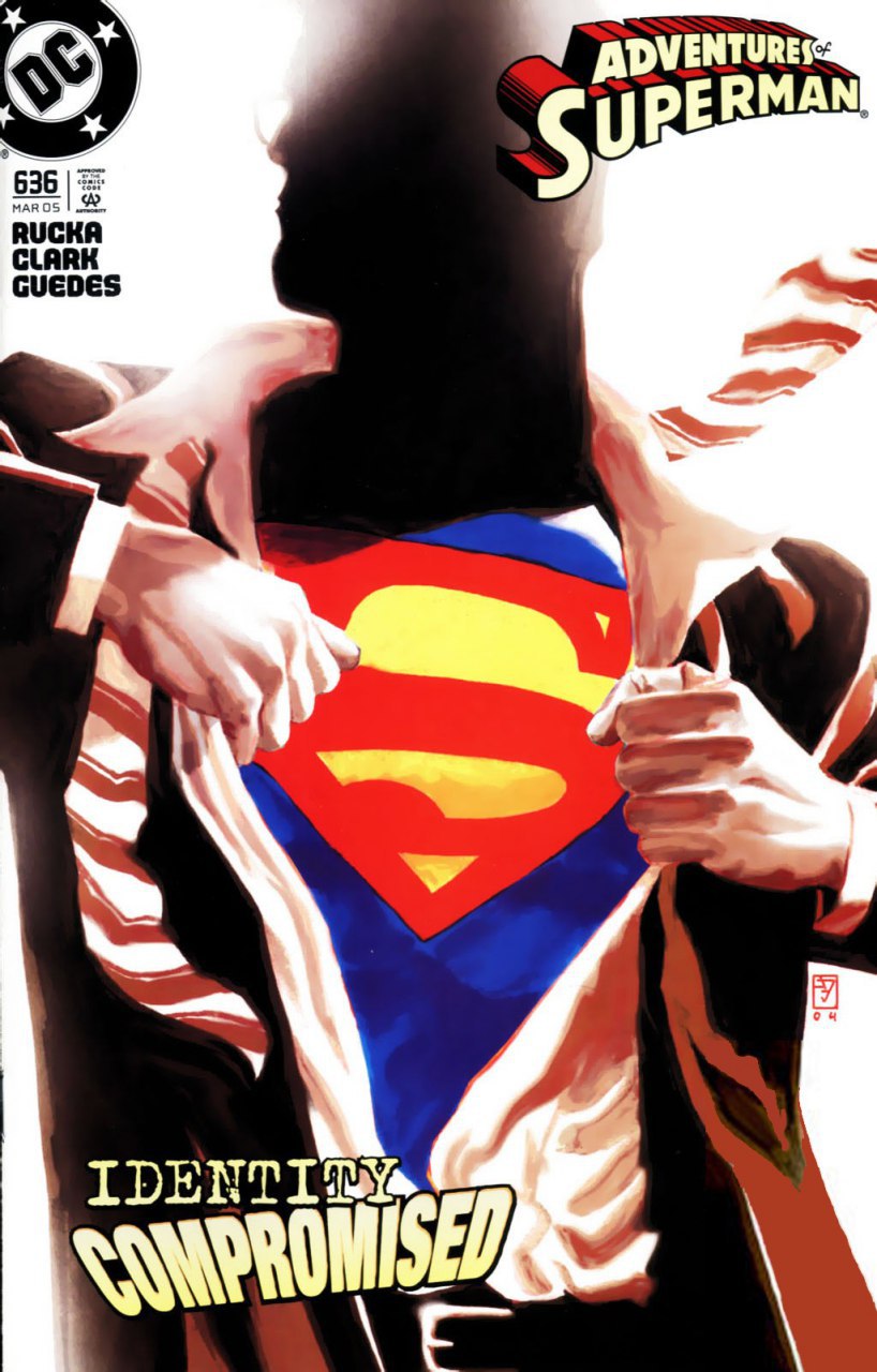 Portada ampliada de Adventure Superman