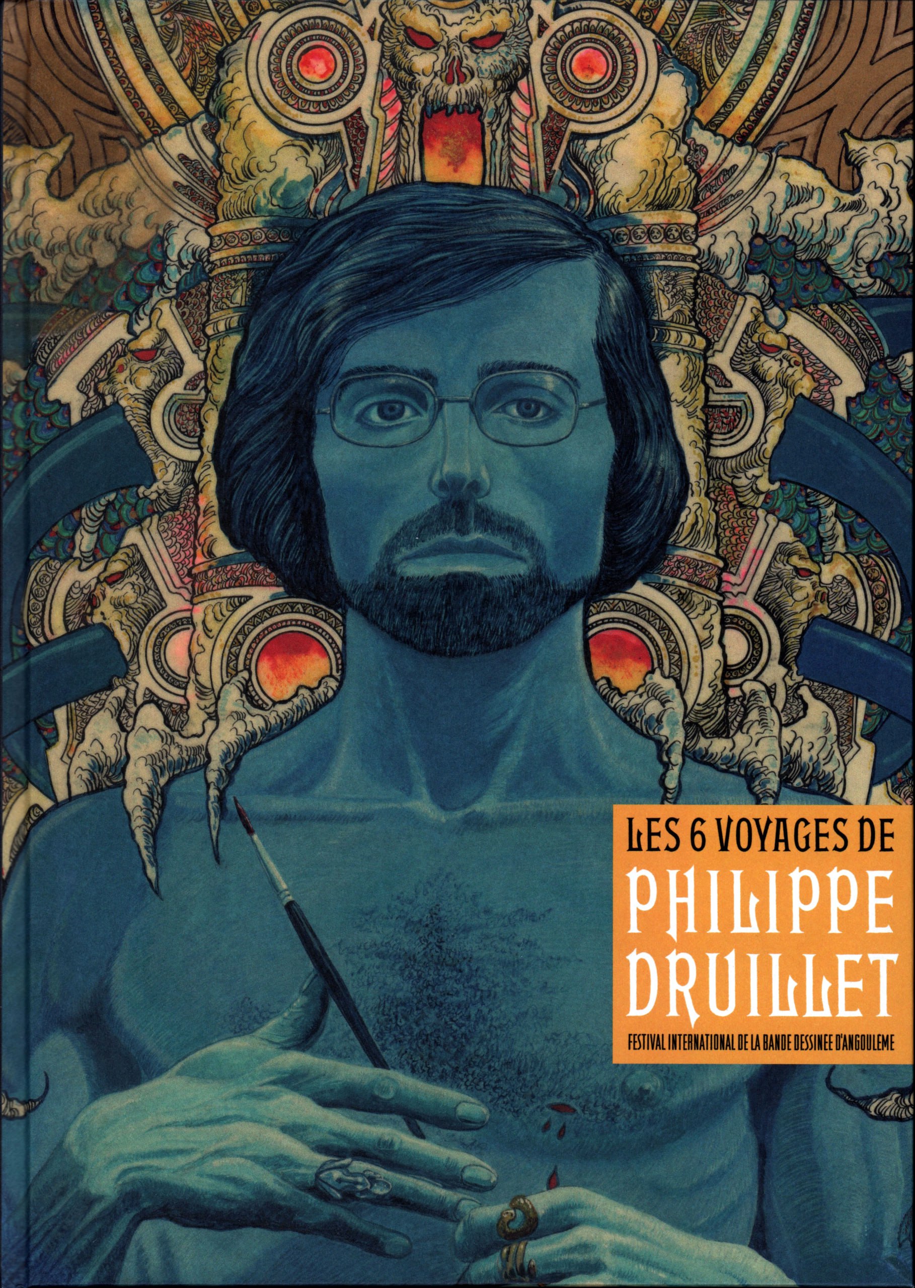 Portada ampliada de Les 6 voyages de Philippe Druillet