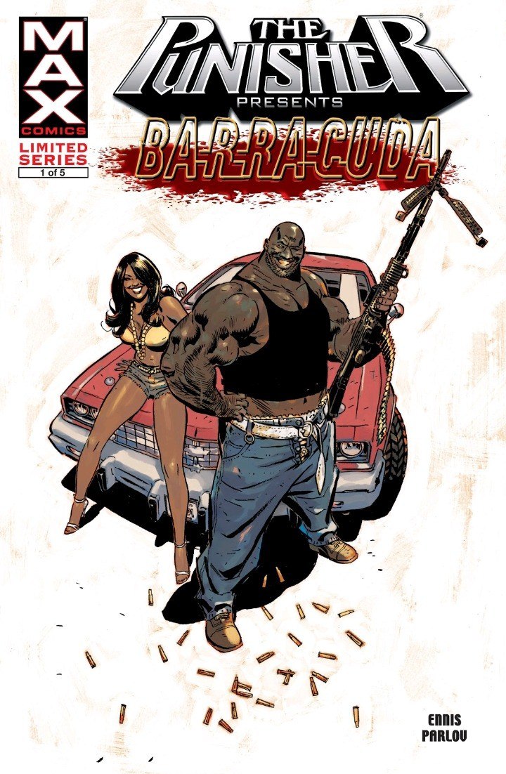 Portada ampliada de The Punisher Presents Barracuda