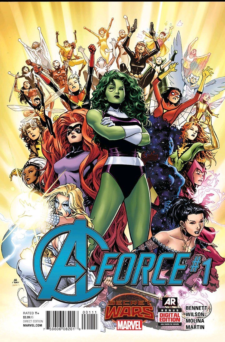 Portada ampliada de A-FORCE #