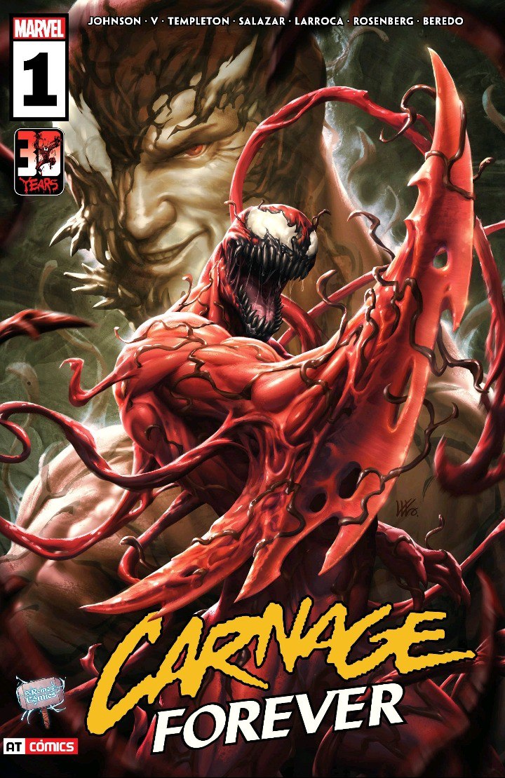 Portada ampliada de CARNAGE FOREVER
