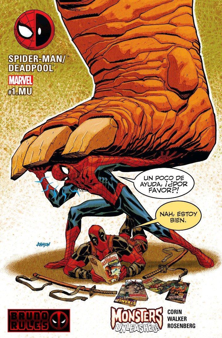 Portada ampliada de SPIDER-MAN/ DEADPOOL