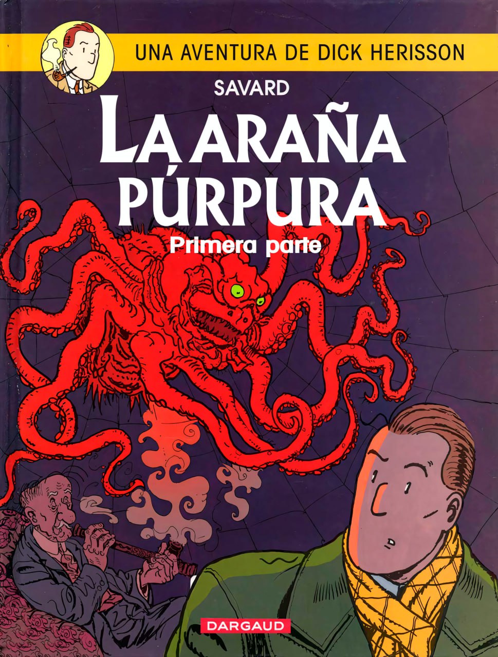 Portada ampliada de LA ARAÑA PURPURA