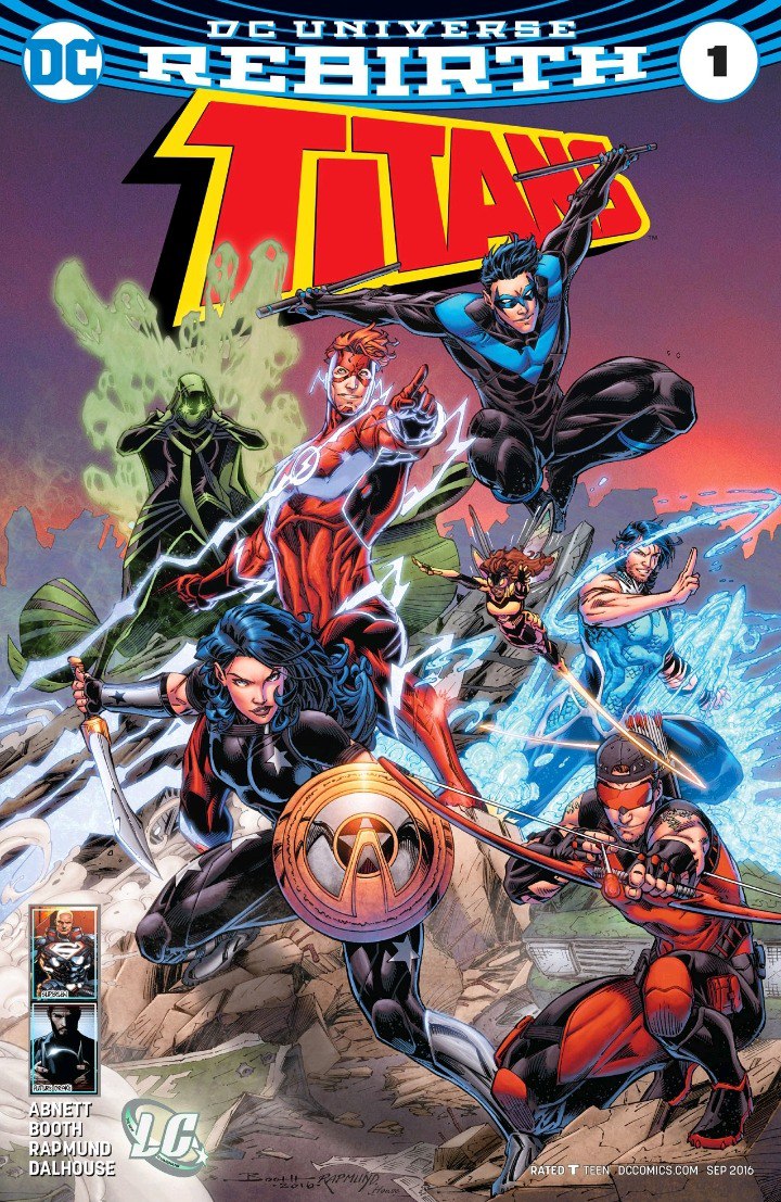 Portada ampliada de DC Universe Rebirth Titans