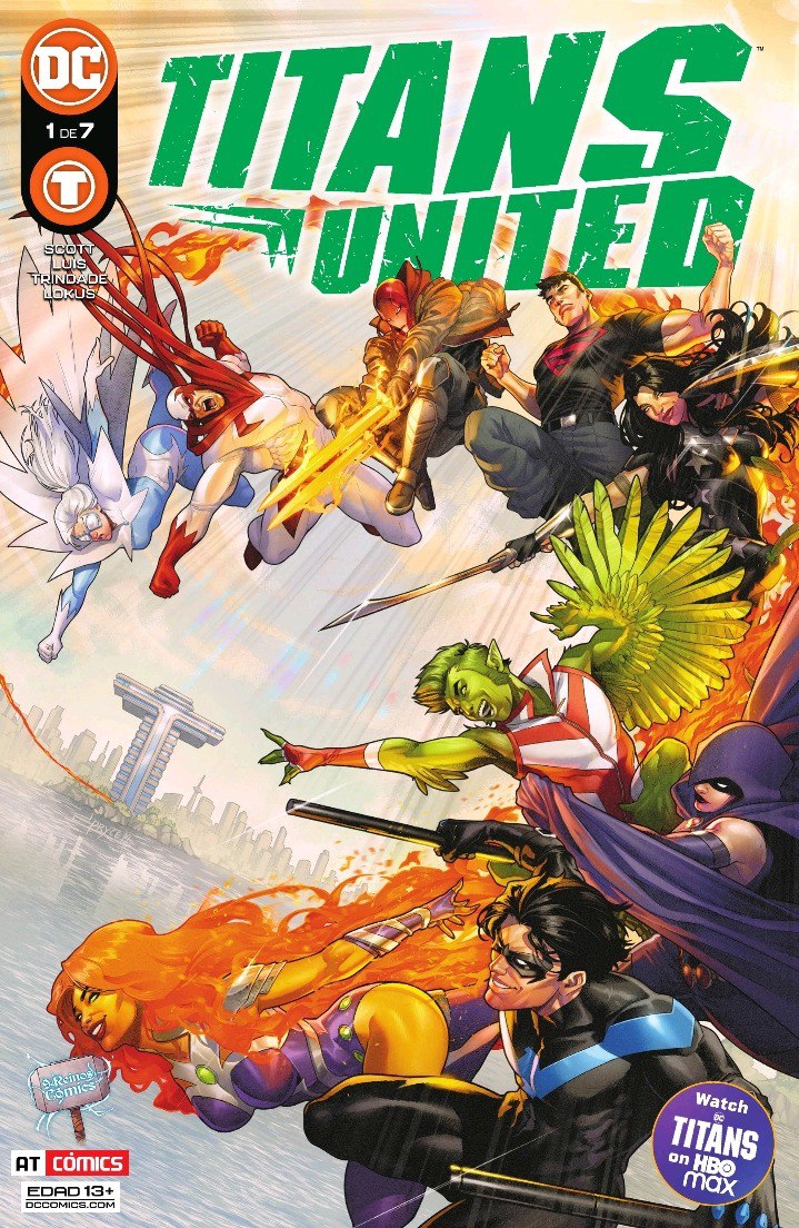 Portada ampliada de TITANS UNITED