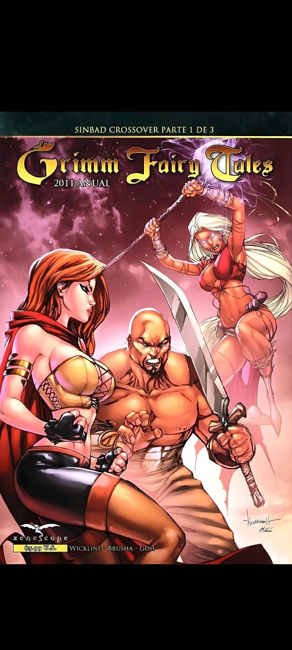 Portada ampliada de Grimm Fairy Tales