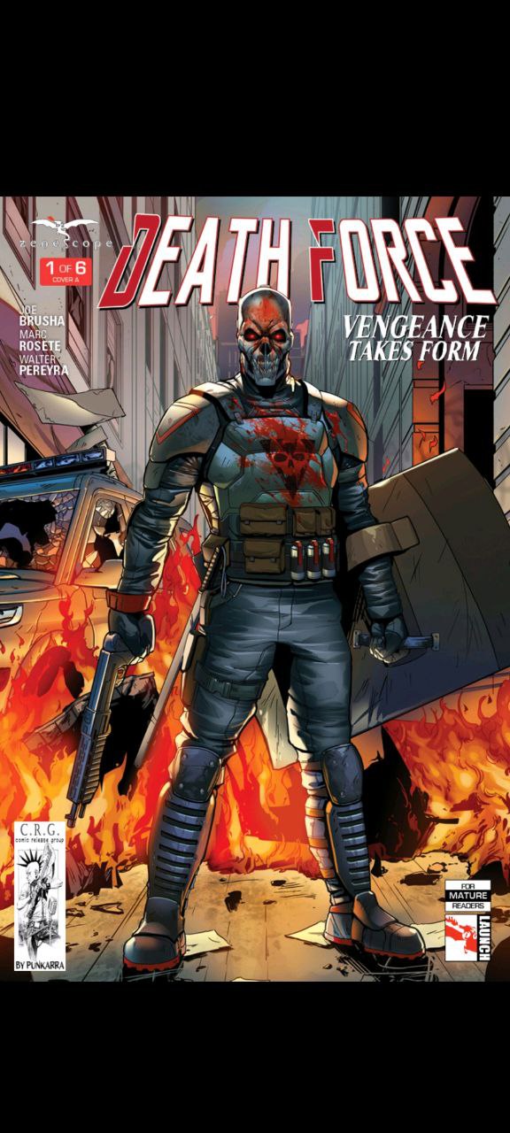 Portada ampliada de DEATH FORCE VENGEANCE TAKES FORM