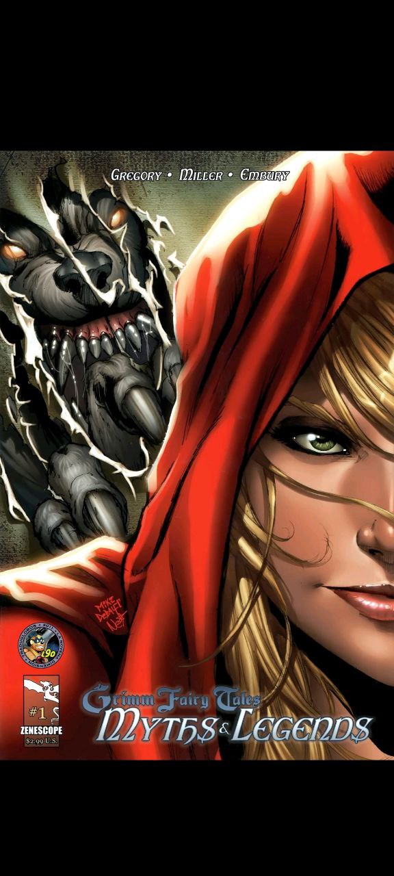 Portada ampliada de Grimm Fairy Tales Myths & Legends
