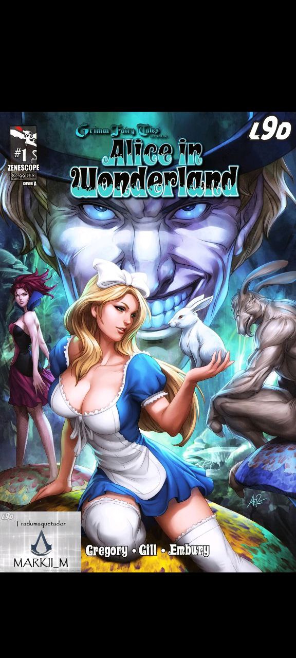 Portada ampliada de Alice in Wonderland