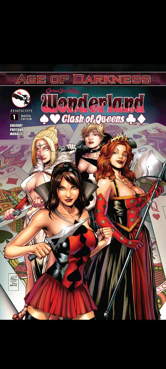 Portada ampliada de AGE OF DARKNESS Wonderland Clash of Queens