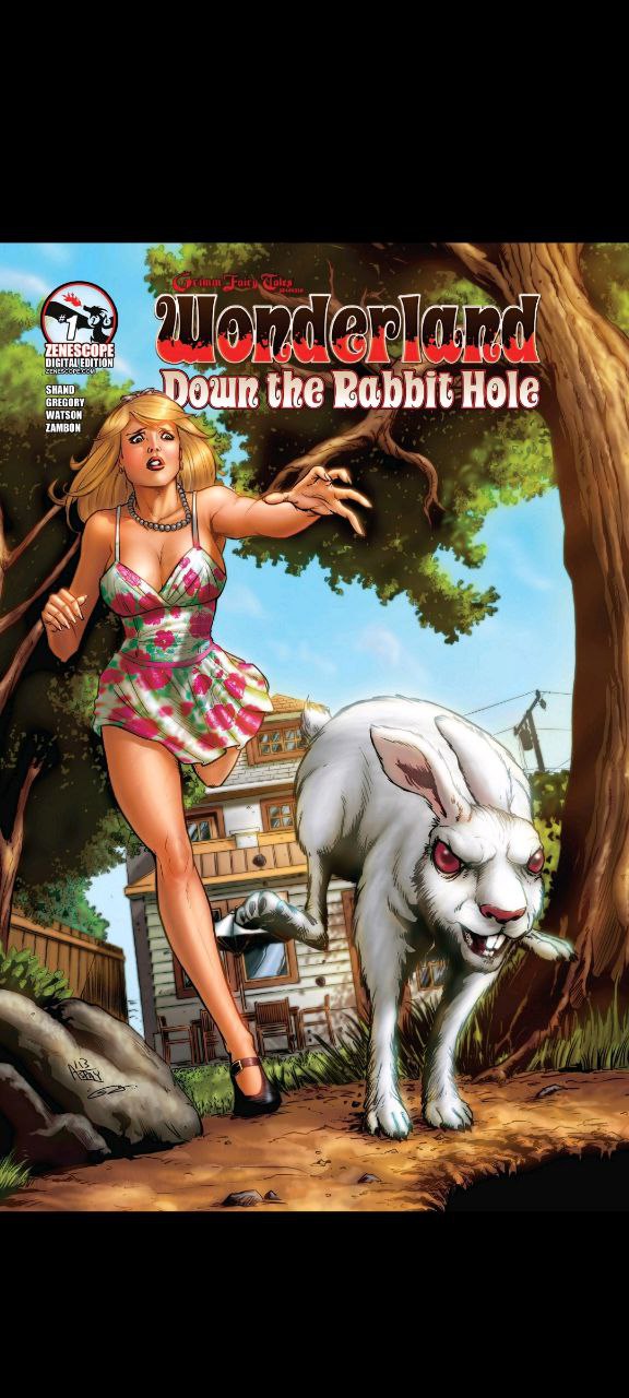 Portada ampliada de Wonderland Down the Rabbit Hole