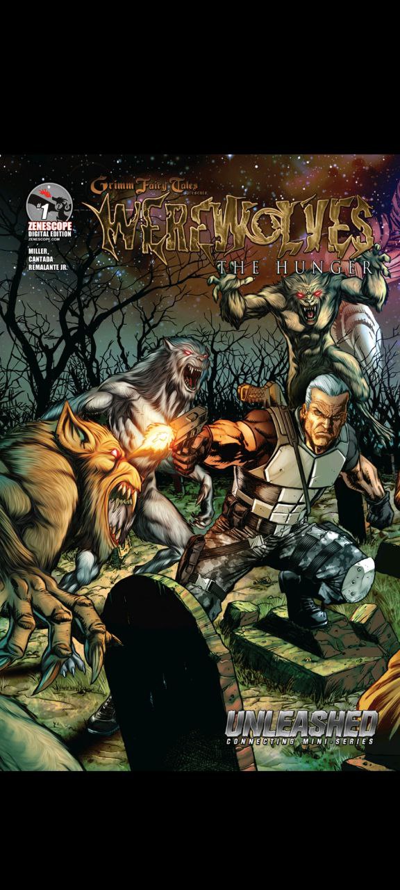 Portada ampliada de Vampires, Werewolves, and the Hunters