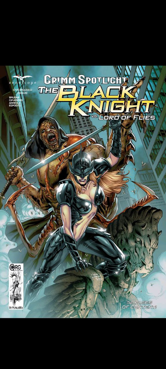 Portada ampliada de Grimm Spotlight: The Black Knight Lord of Flies