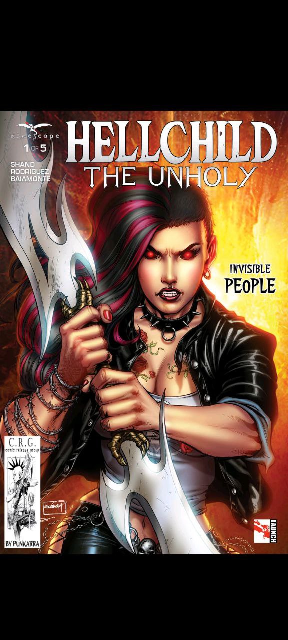 Portada ampliada de HELLCHILD THE UNHOLY