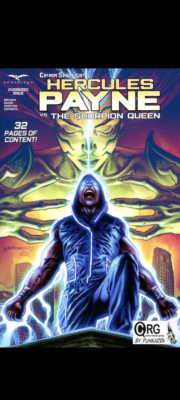Portada ampliada de HERCULES PAYNE VS THE SCORPION QUEEN